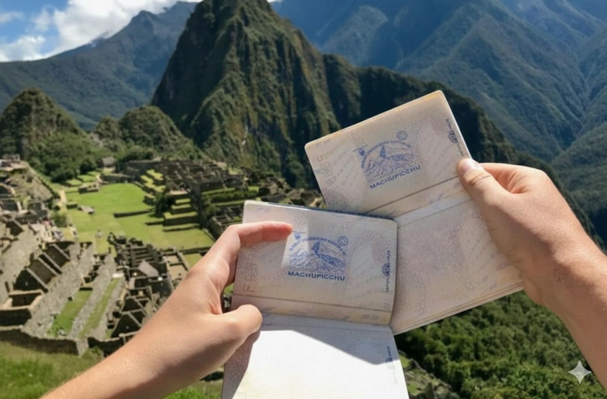 Stamped Pasports on top of Machu Pichhu | Qoricancha Expeditions