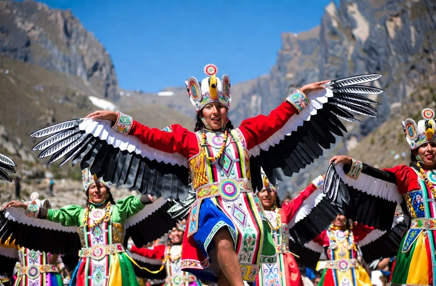 Man wearing a condor costume | Qoricancha Expeditions