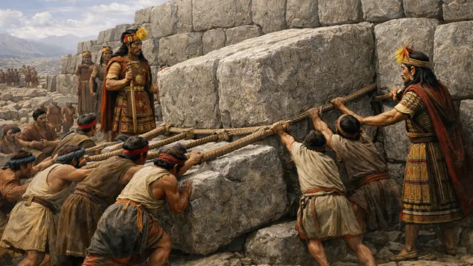 Construcción de Sacsaywaman