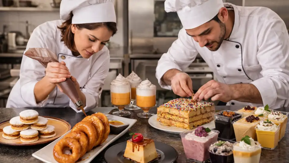 Preparación de postres peruanos