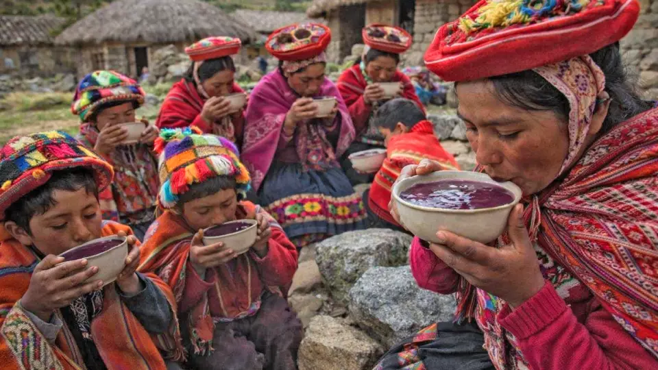Typical desserts of the Andean community of Ollantaytambo, Cusco