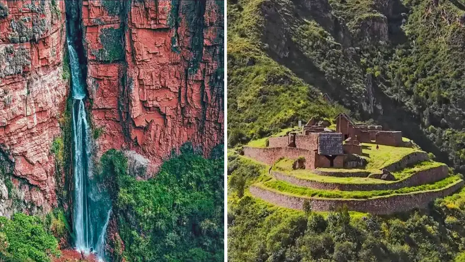 Catarata Perolniyoq - Sitio arqueológico Raqaypata