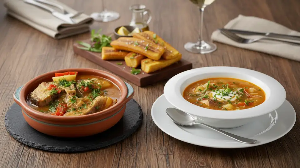 exquisite fish casserole in the Peruvian jungle