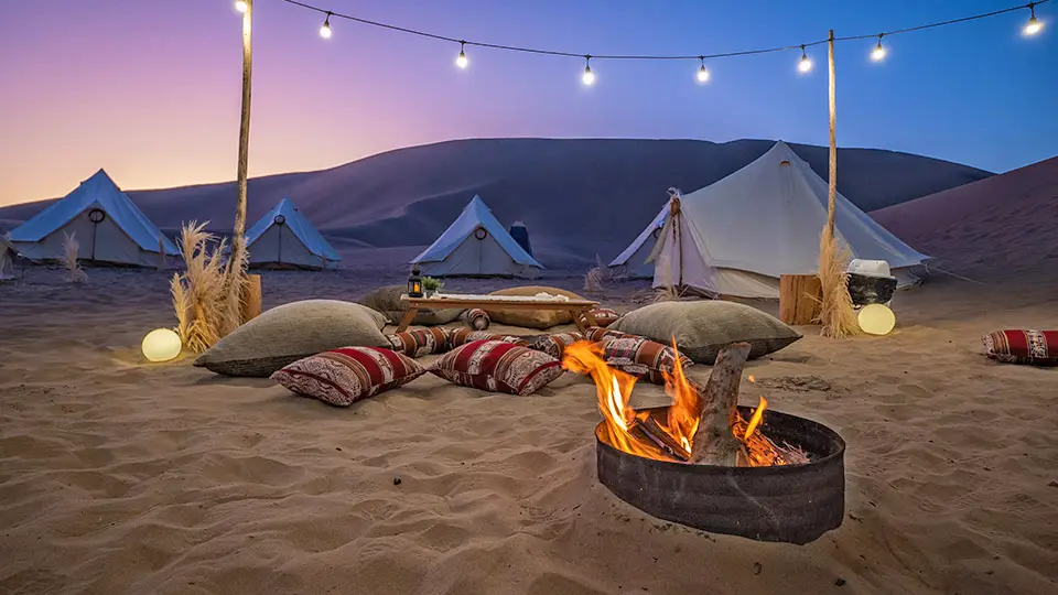 Noche bajo las estrellas en Ica