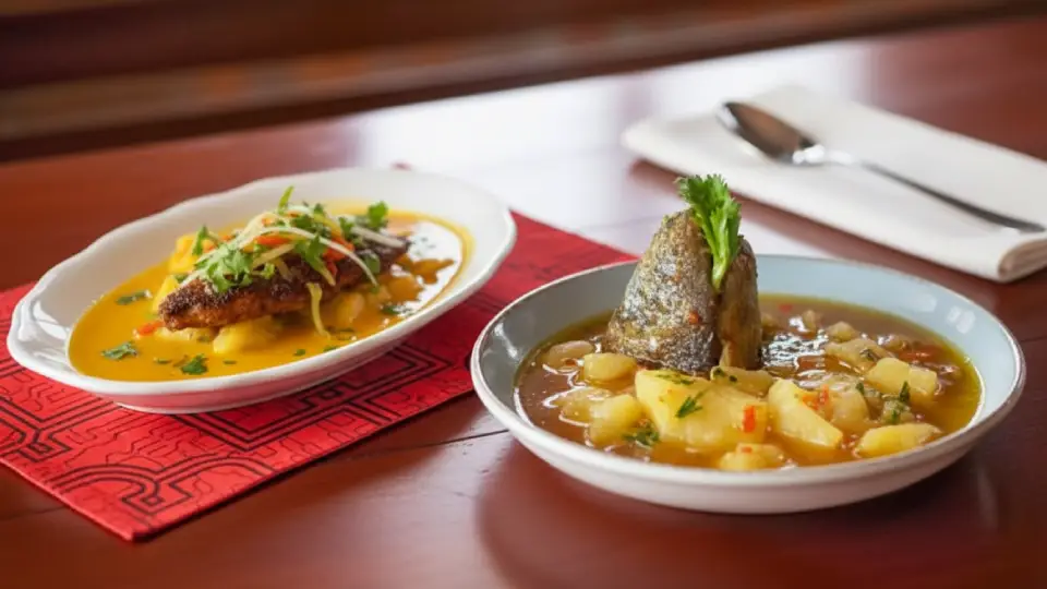 Delicioso guiso de majaz, típico de la selva peruana