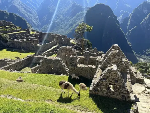 Photo at the top of MachuPicchu | Qoricancha Expedition