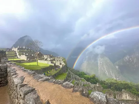 rainbow in Machu Picchu I Qoricancha Expeditions rainbow in Machu Picchu I Qoricancha Expeditions