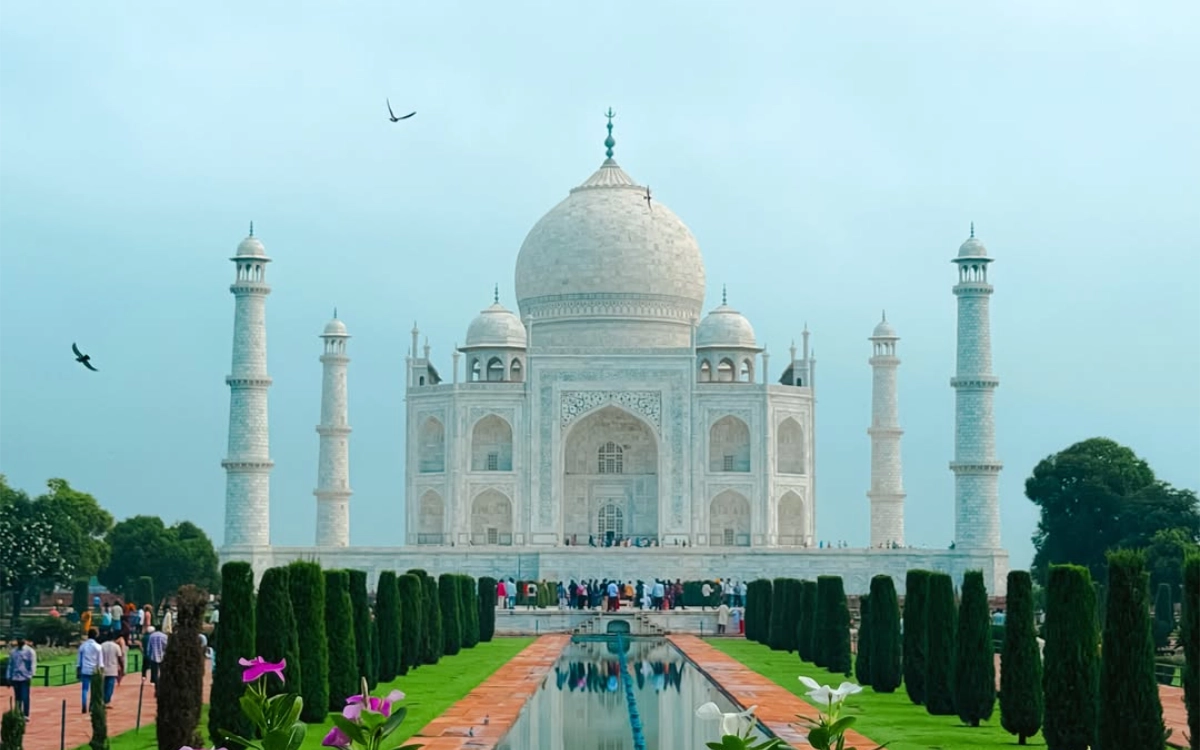 The Taj Mahal, a Wonder of the World, in India