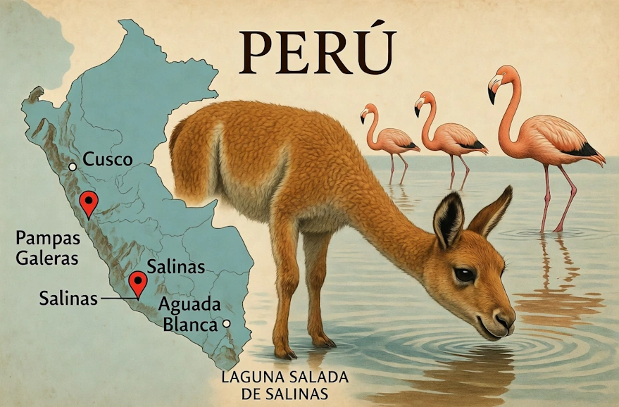 llamas in peru