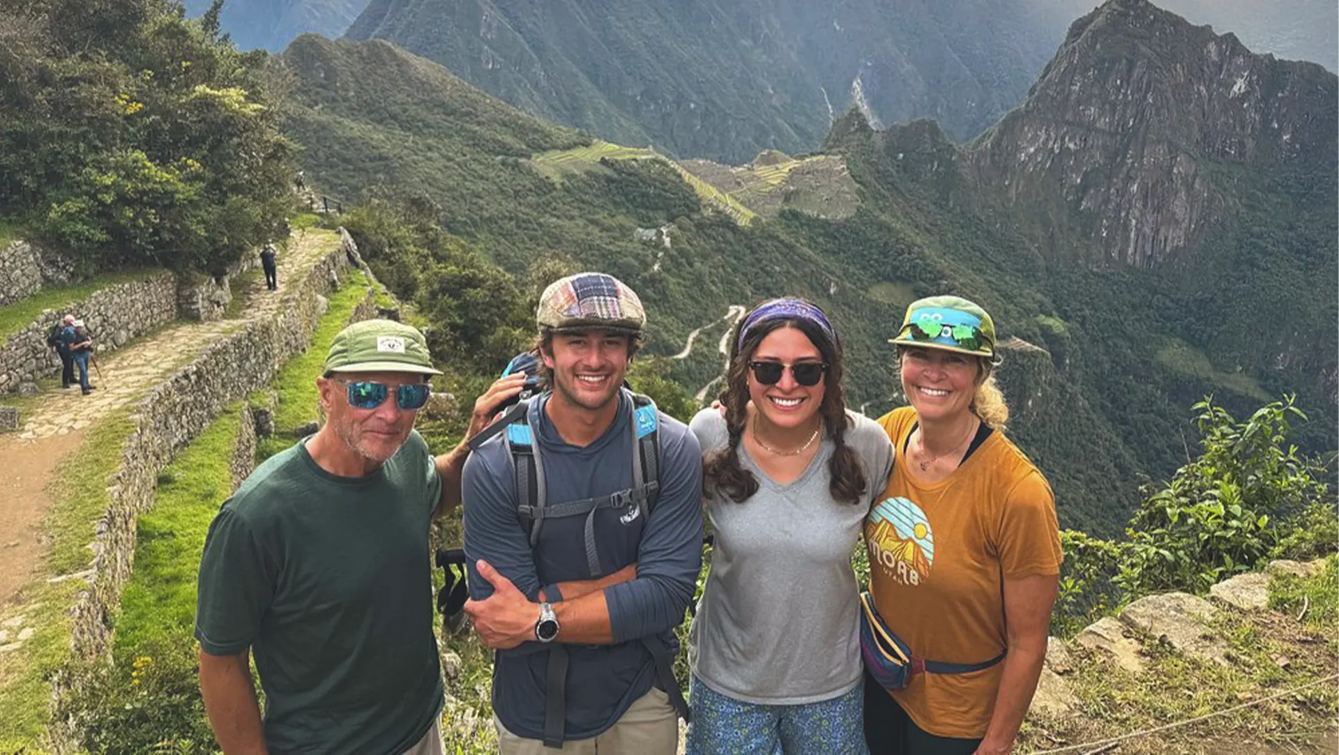 Our happy Customers at the Sun Gate (Inti Punku) on the Short Inca Trail
