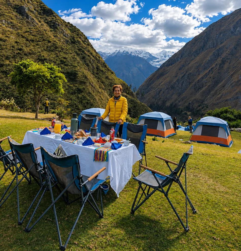 Luxury Inca Trail 4 Days campsite experience to Machu Picchu